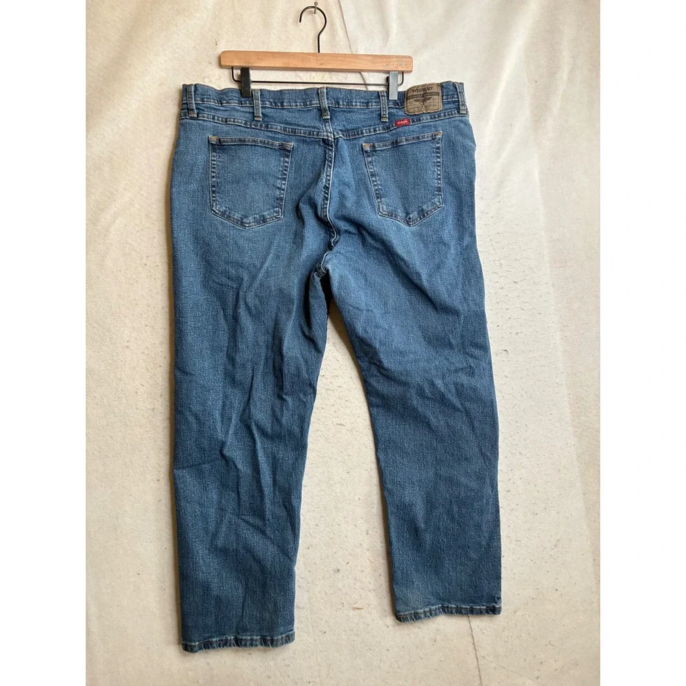 Wrangler Premium Quality Mens Straight Leg Jeans Blue 42x30 1097FXWXD
